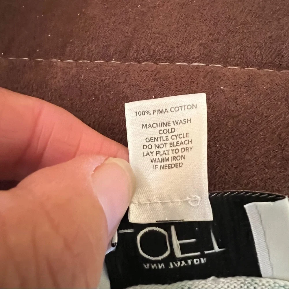 𝅺ann Taylor LOFT teal & white detailed button up sweater, S, floral pineapples. - Picture 12 of 13